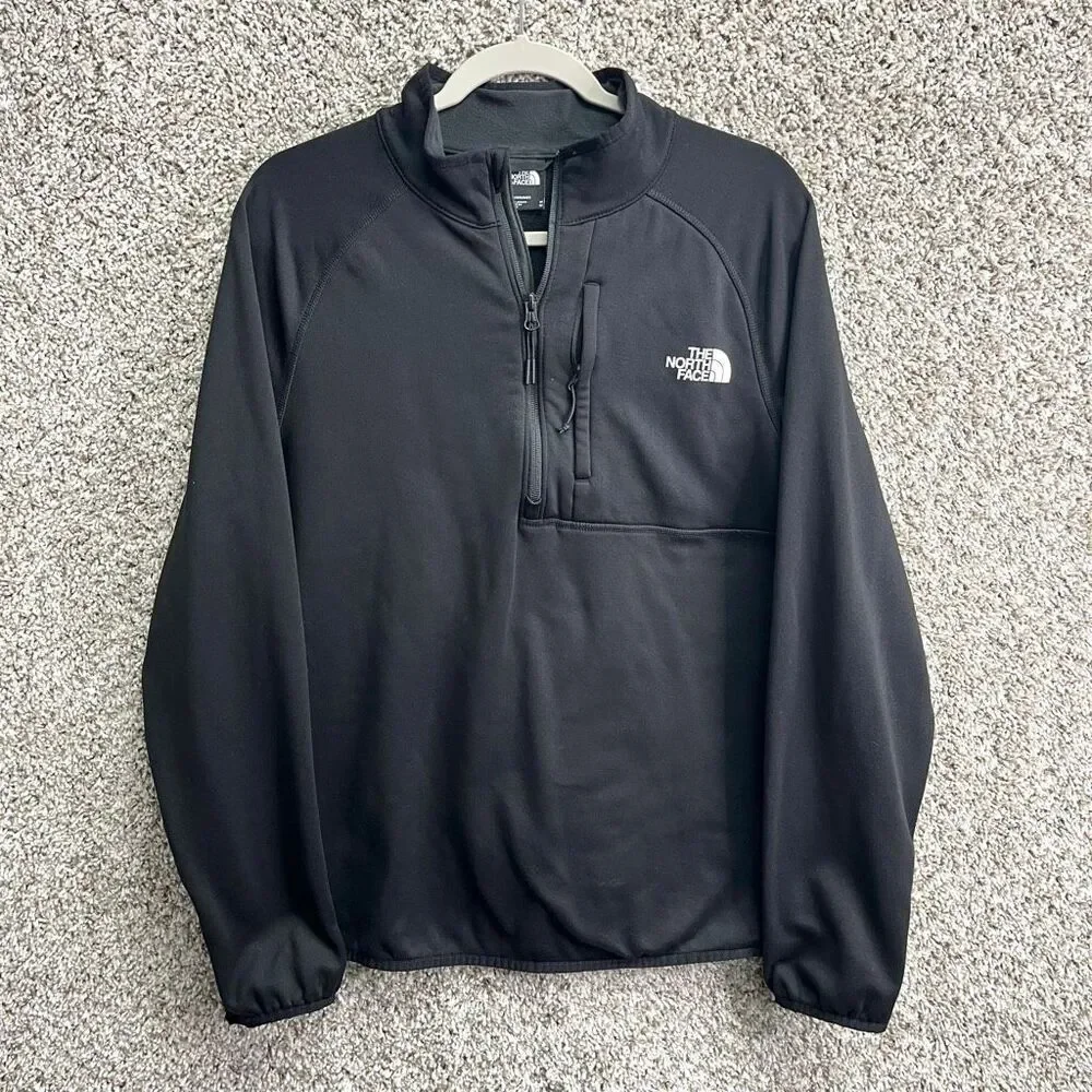 The North Face‎ Sweatshirt Men’s Medium Canyonlands Black 1/2 Zip Pullover
